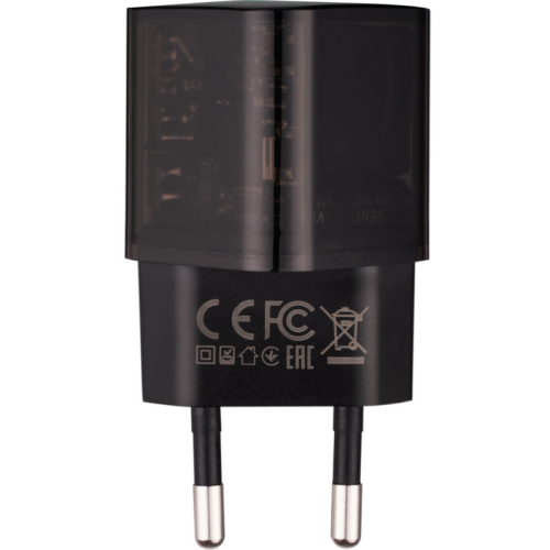Сетевое зарядное устройство Gelius Genesis GP-HC055 USB+Type-C 30W GaN (Incredible series) Transparent Black